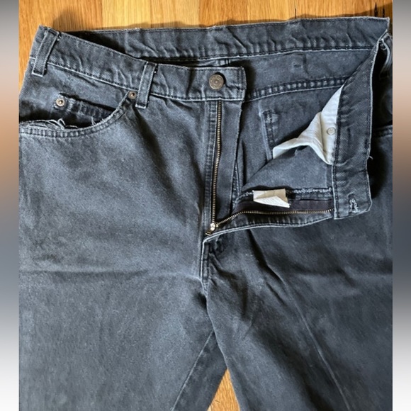 Rare 1990s Vintage Australian Faded Black Levis Denim Jeans / W 34 / Ora… - Picture 4 of 9